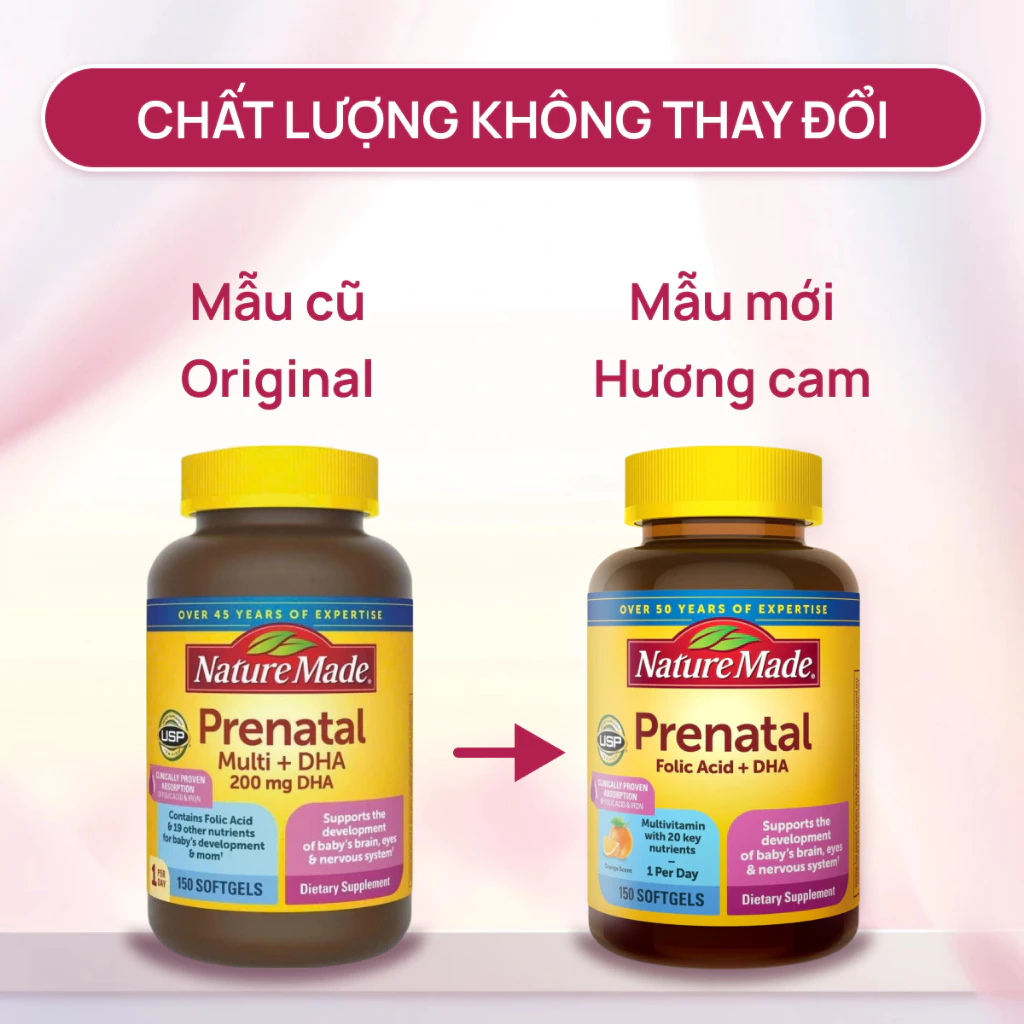 Vitamin bầu Nature Made Prenatal