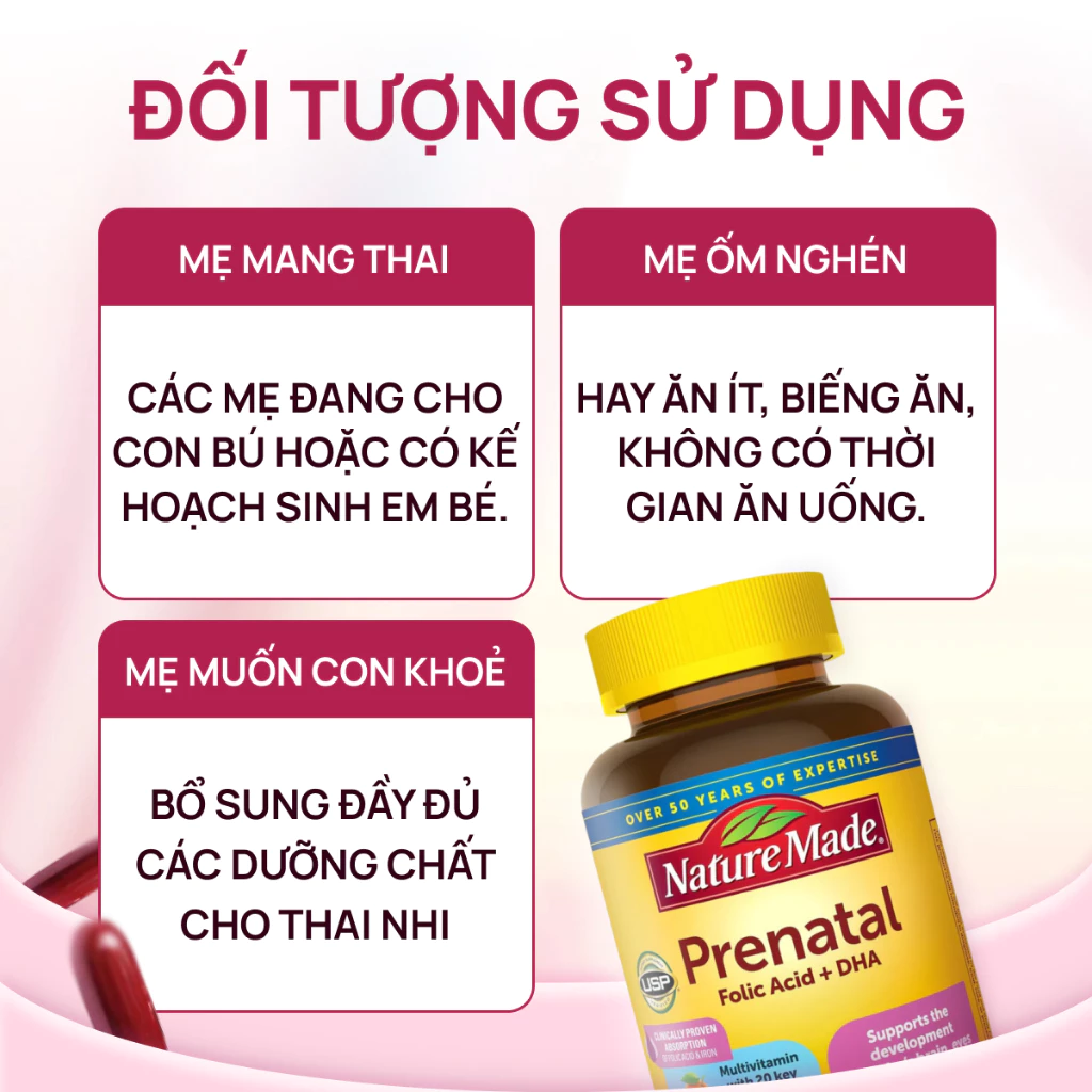 Vitamin bầu Nature Made Prenatal
