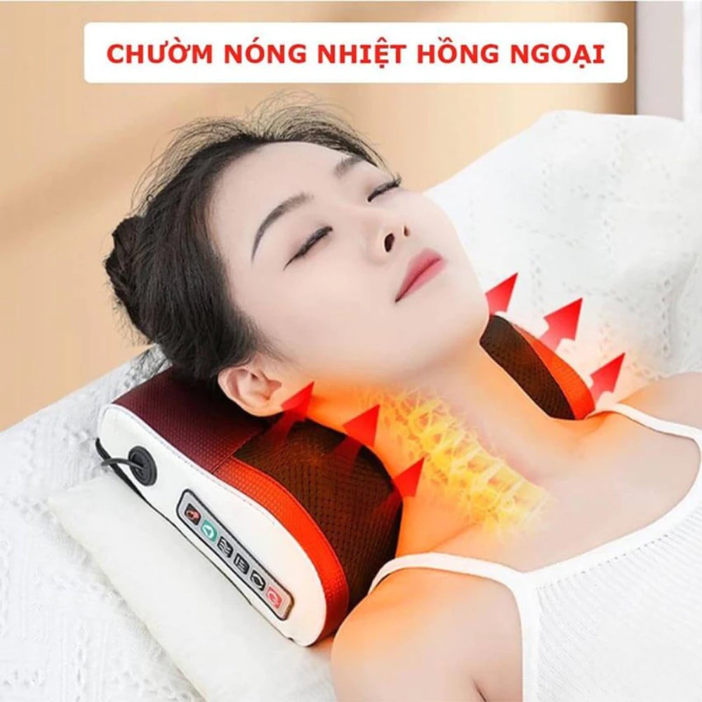 gối massage cổ vai gáy