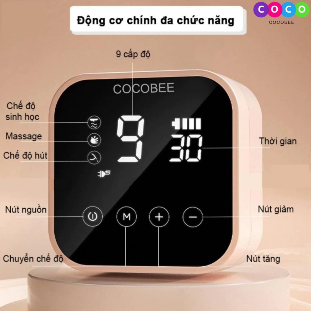 Máy hút sữa điện đôi COCOBEE cầm tay
