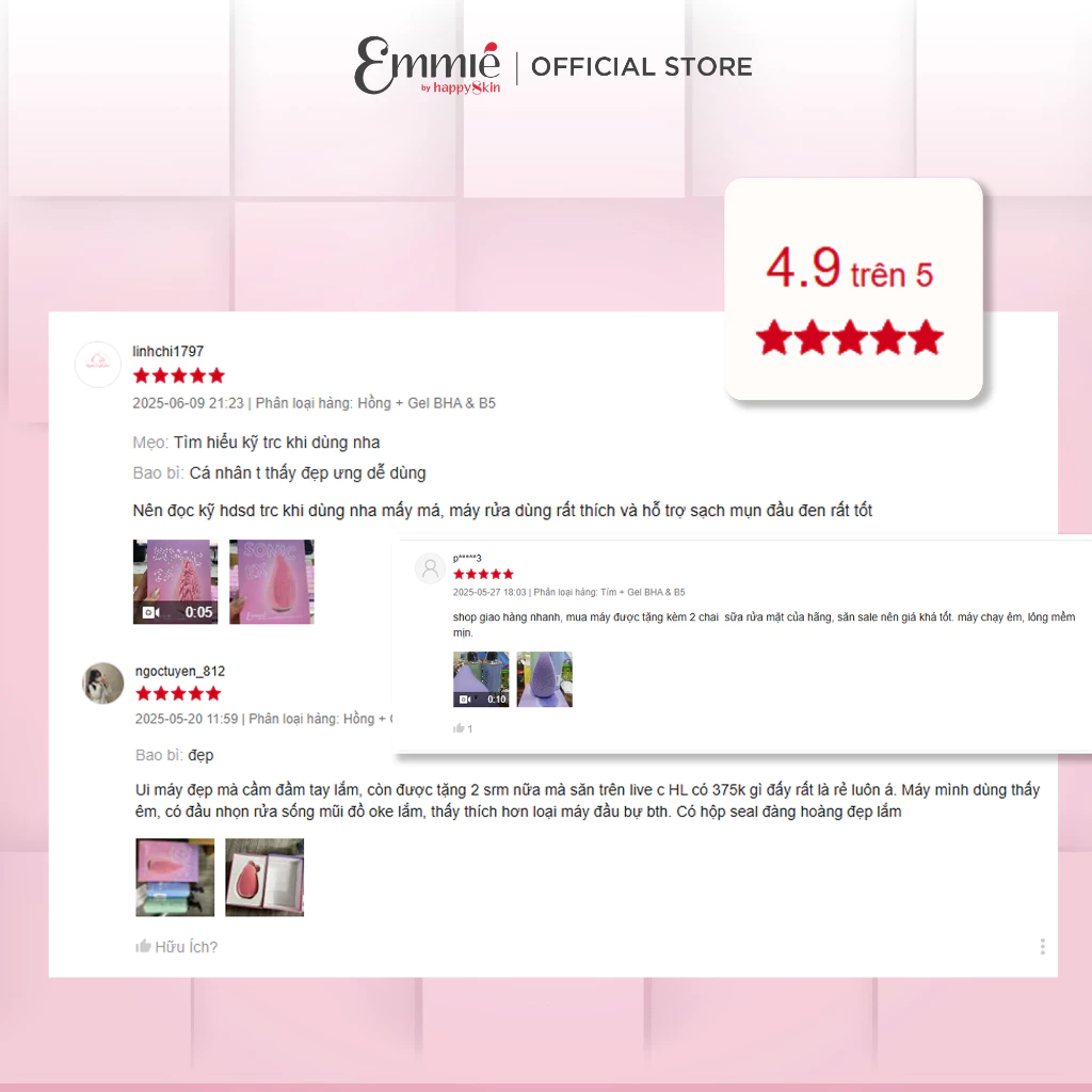 Máy rửa mặt Emmié