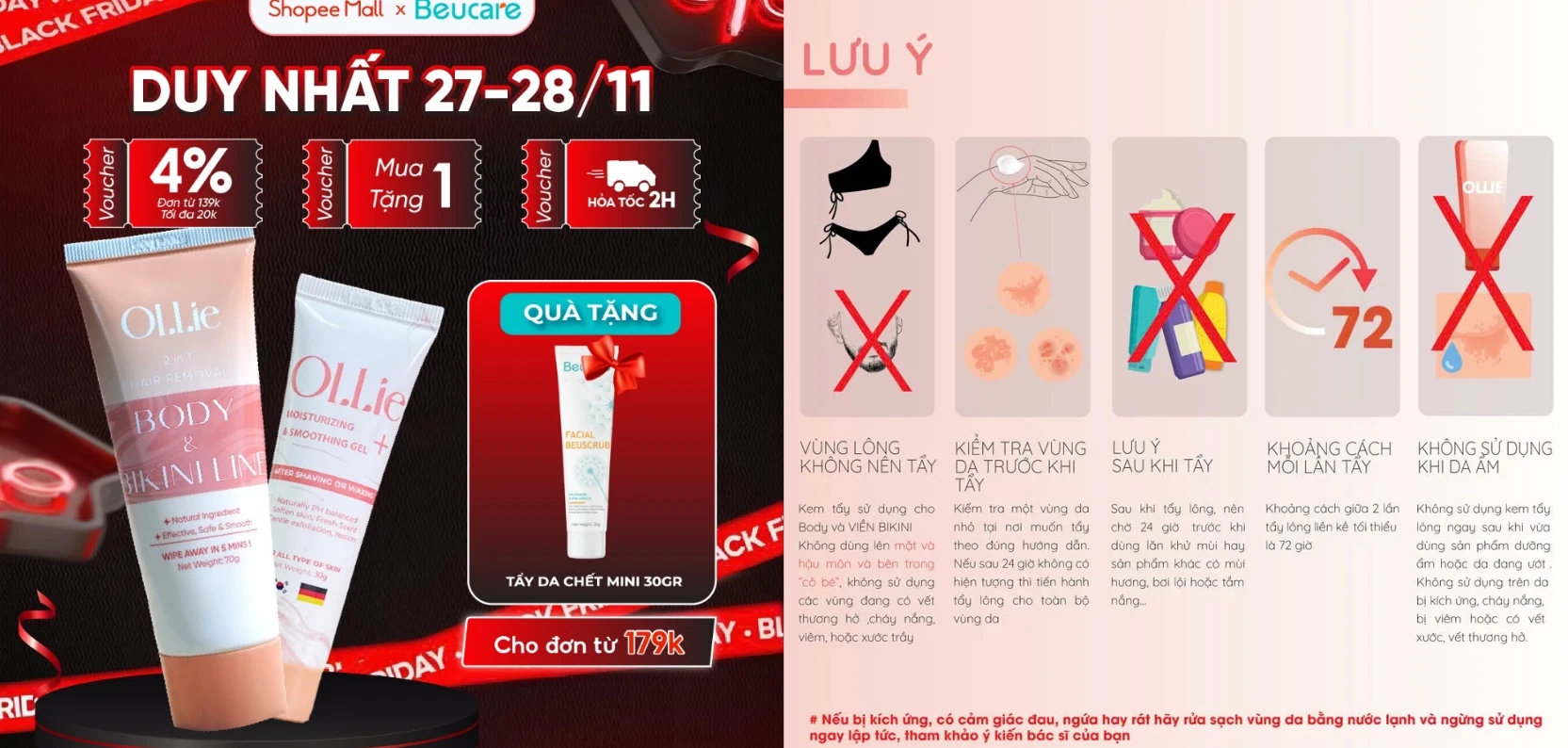 Kem tẩy lông Ollie