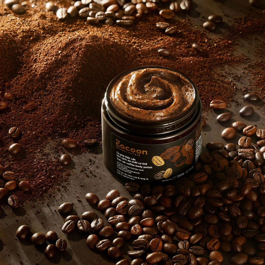Tẩy da chết cơ thể cà phê Đắk Lắk Cocoon