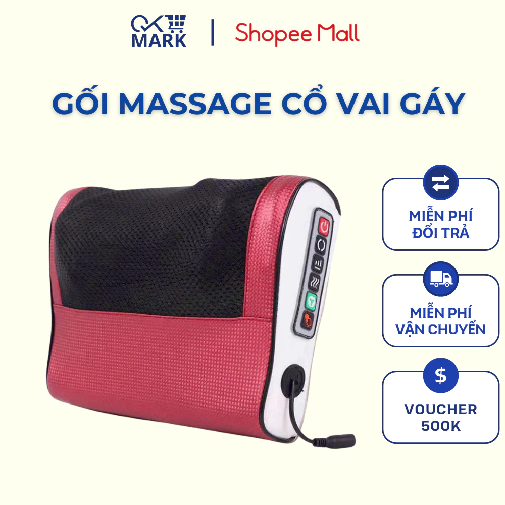 gối massage cổ vai gáy