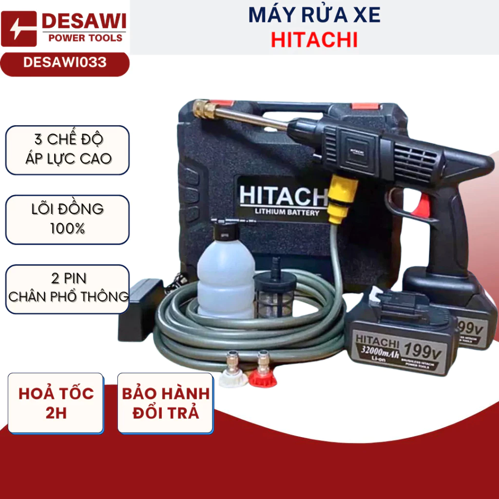 máy rửa xe Hitachi