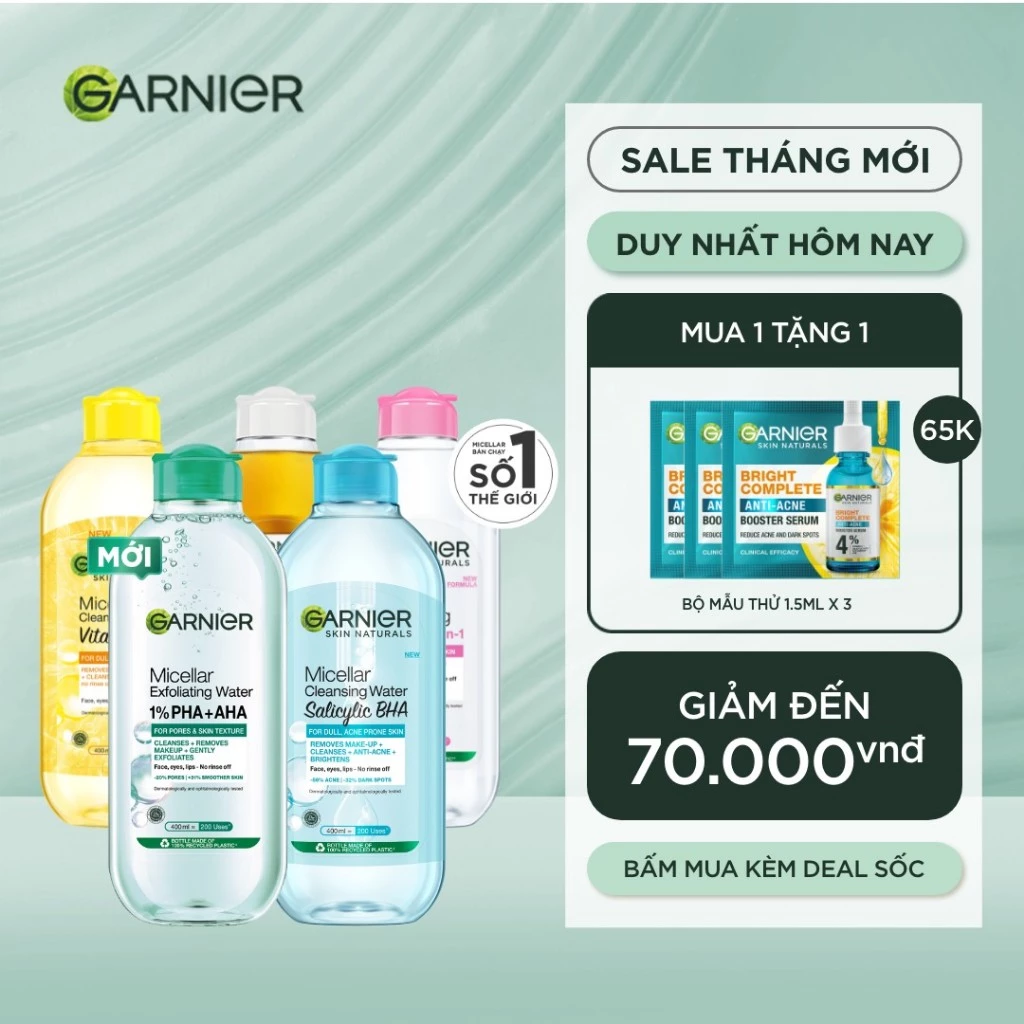 Nước tẩy trang Garnier