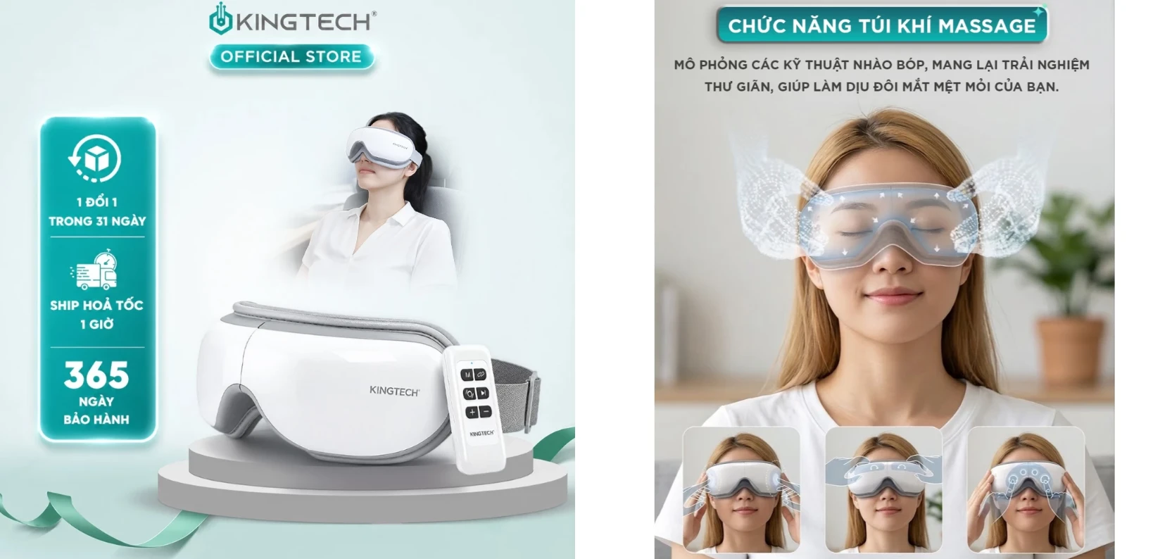 máy massage mắt KINGTECH