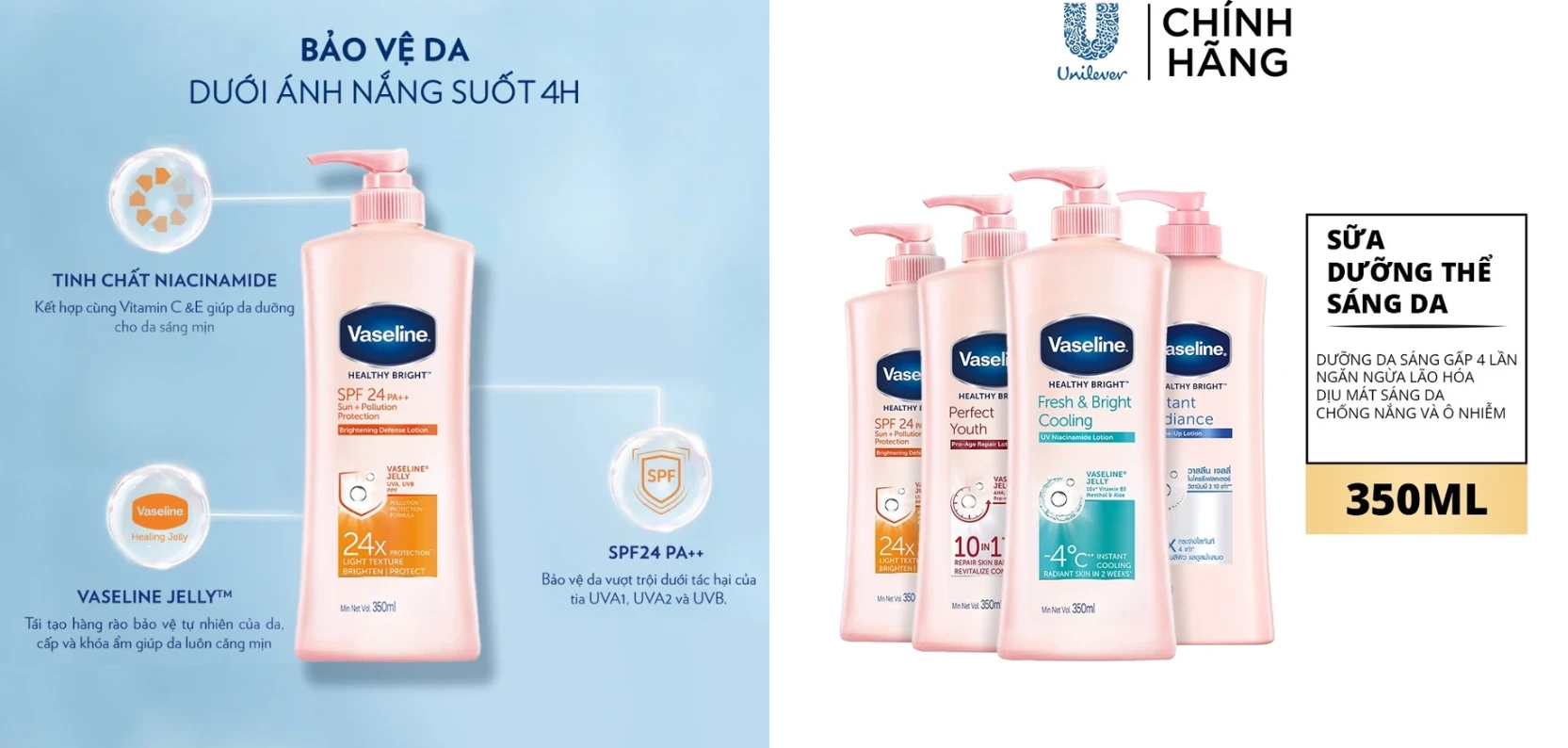 Sữa dưỡng thể Vaseline