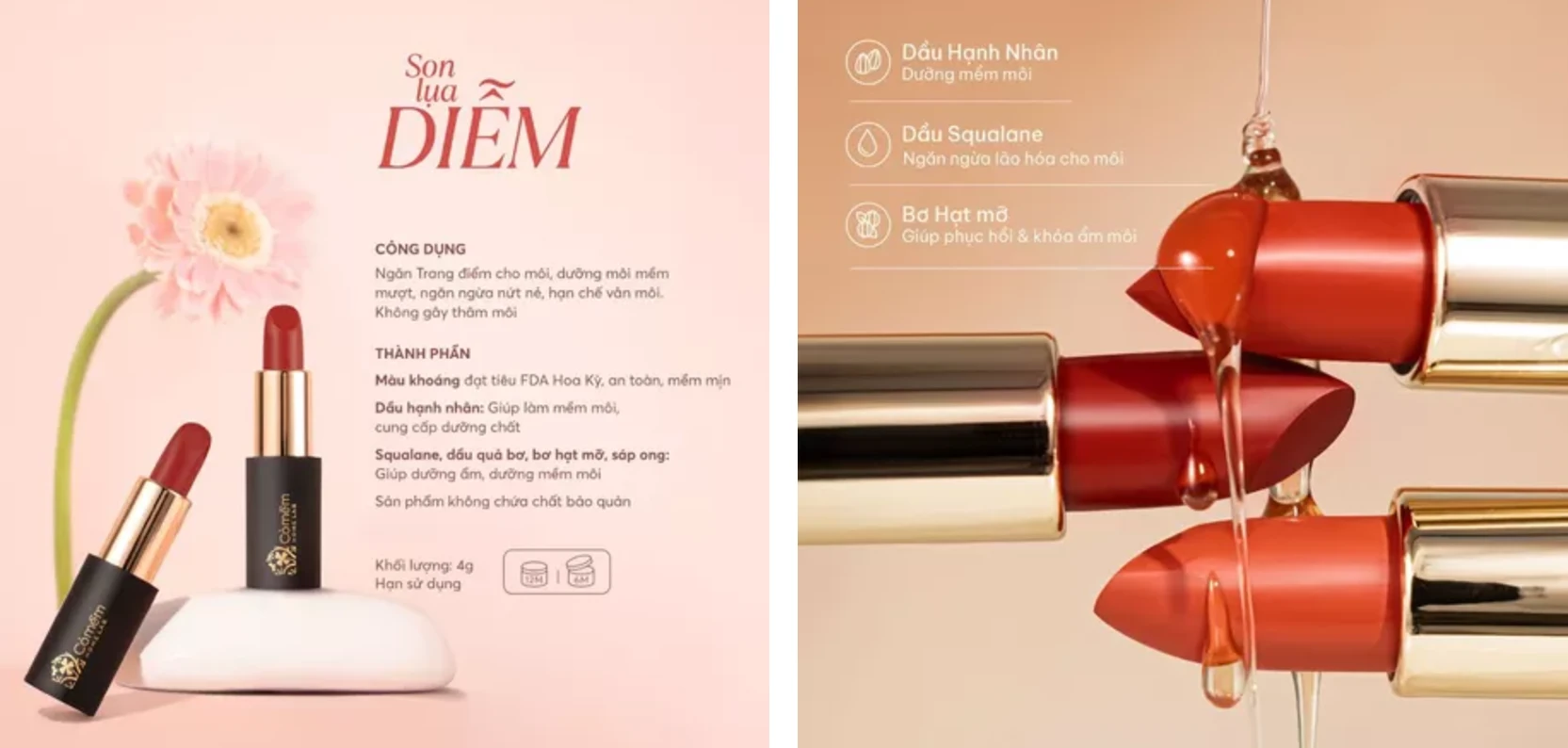 Son Môi Lụa Cỏ Mềm