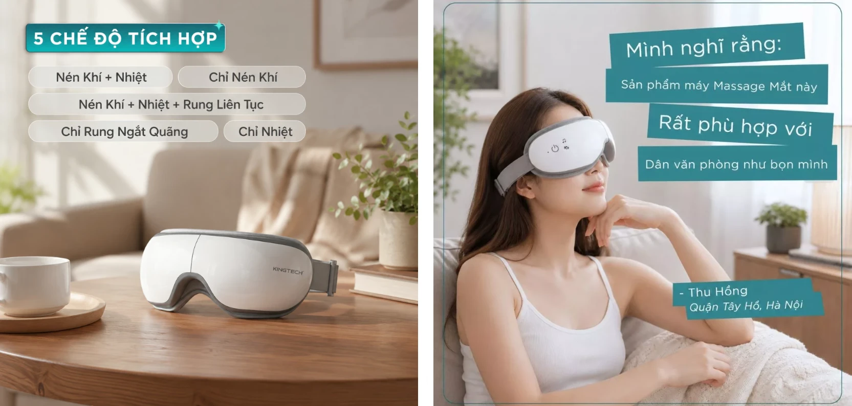 máy massage mắt KINGTECH