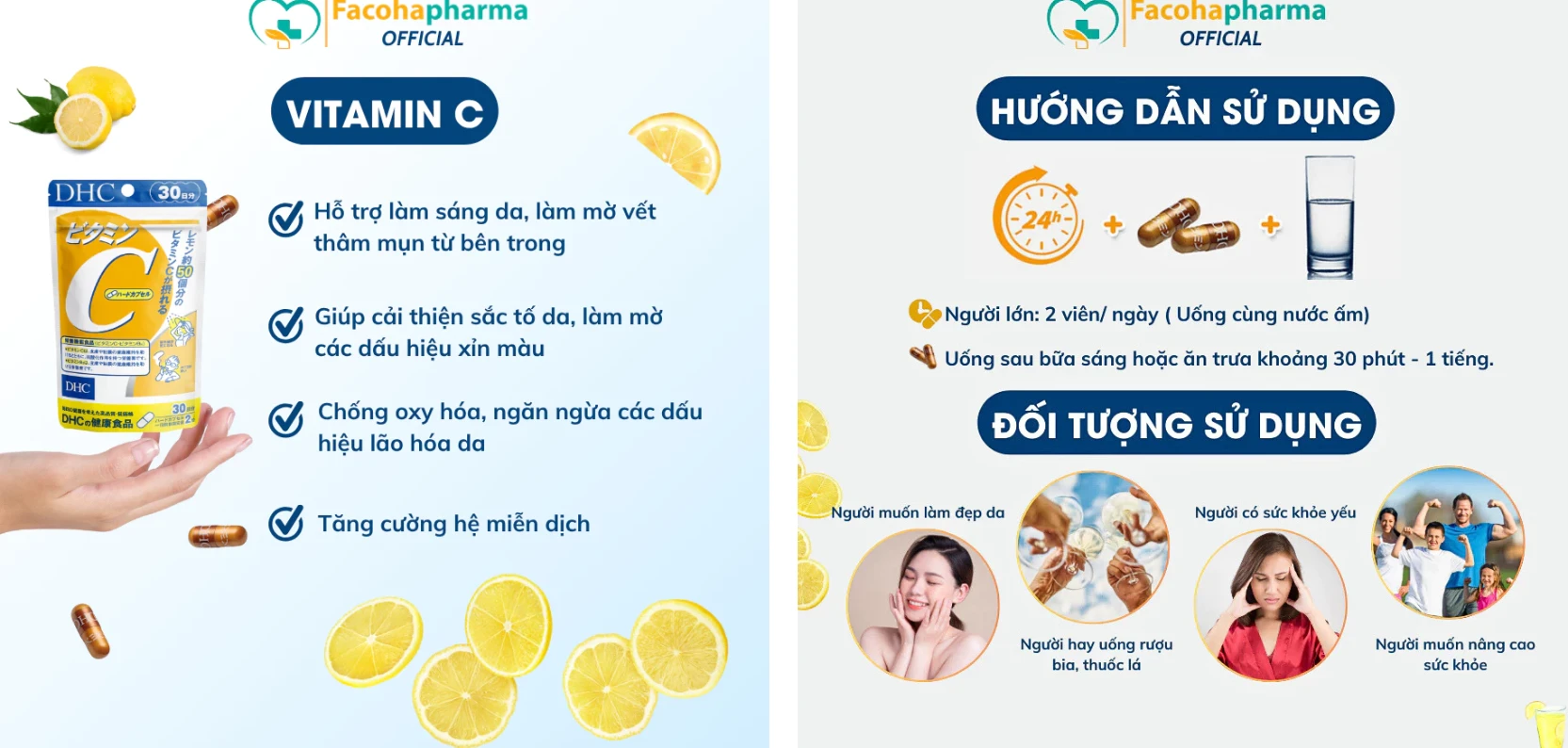Viên uống vitamin C DHC