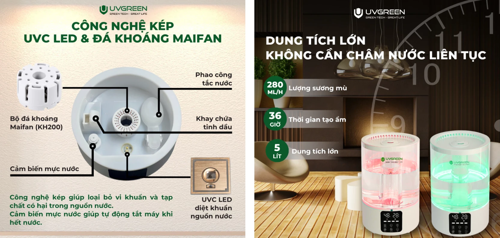 máy phun sương UVGREEN KH200
