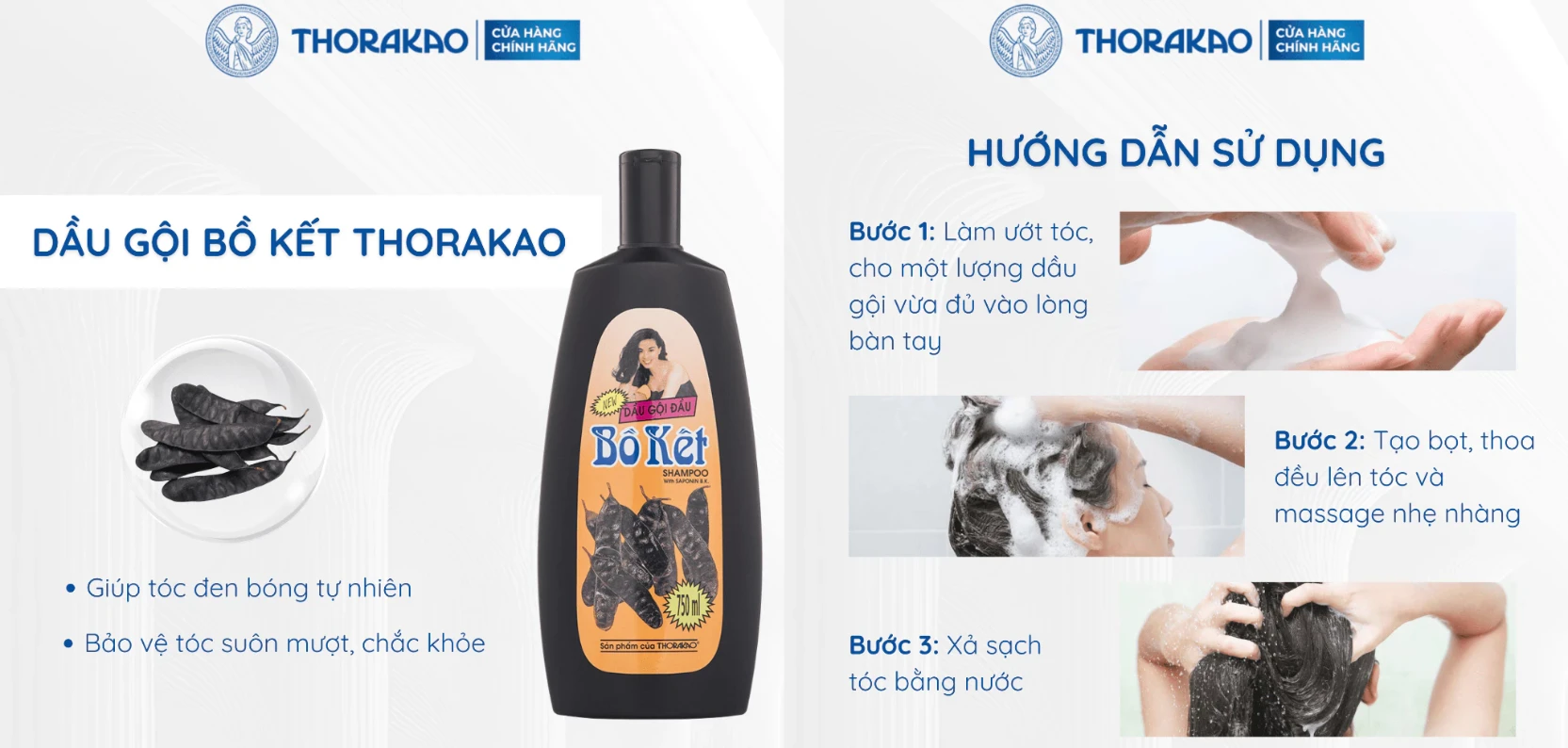Dầu Gội Bồ Kết Thorakao