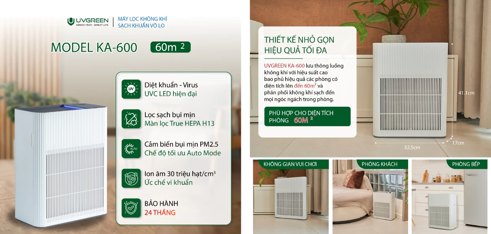 Máy Lọc Không Khí UVGREEN