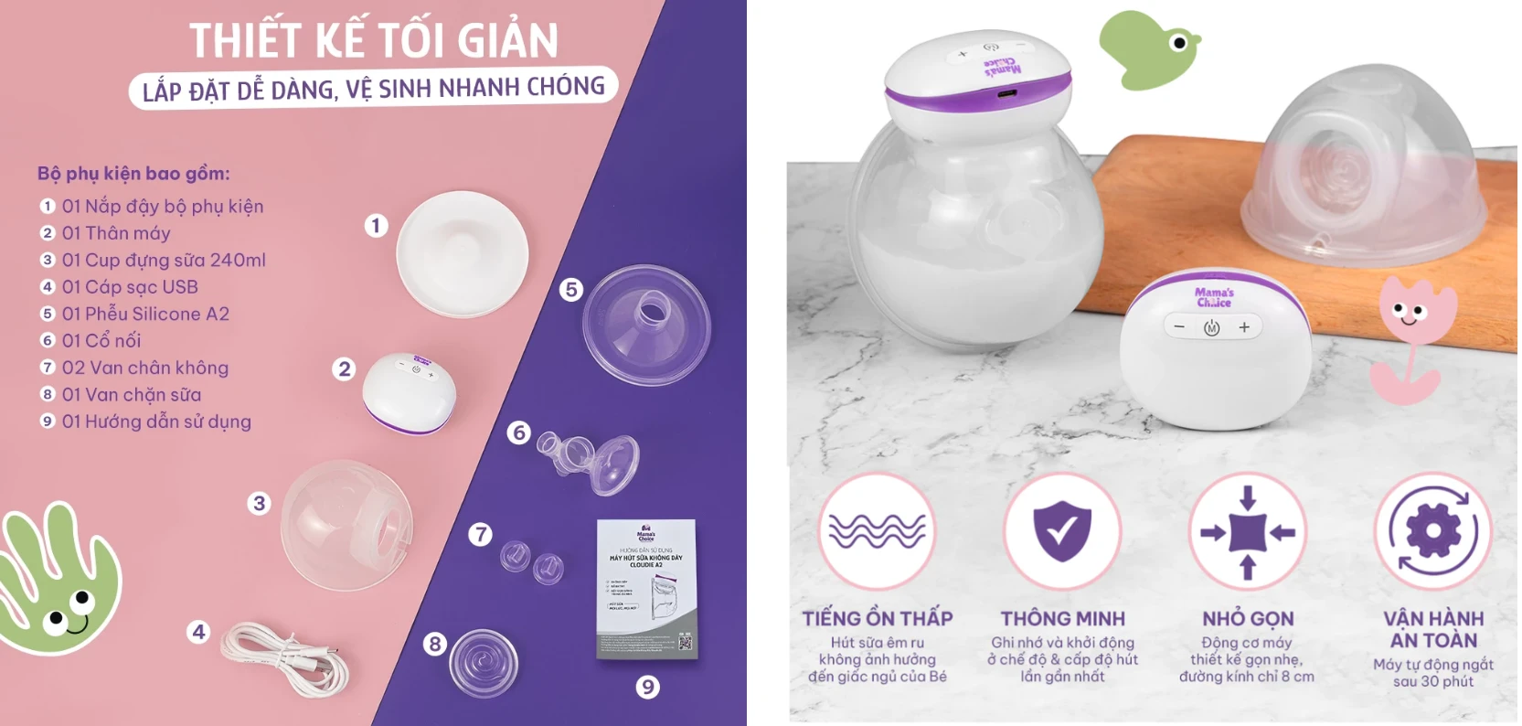 máy hút sữa Mama's Choice
