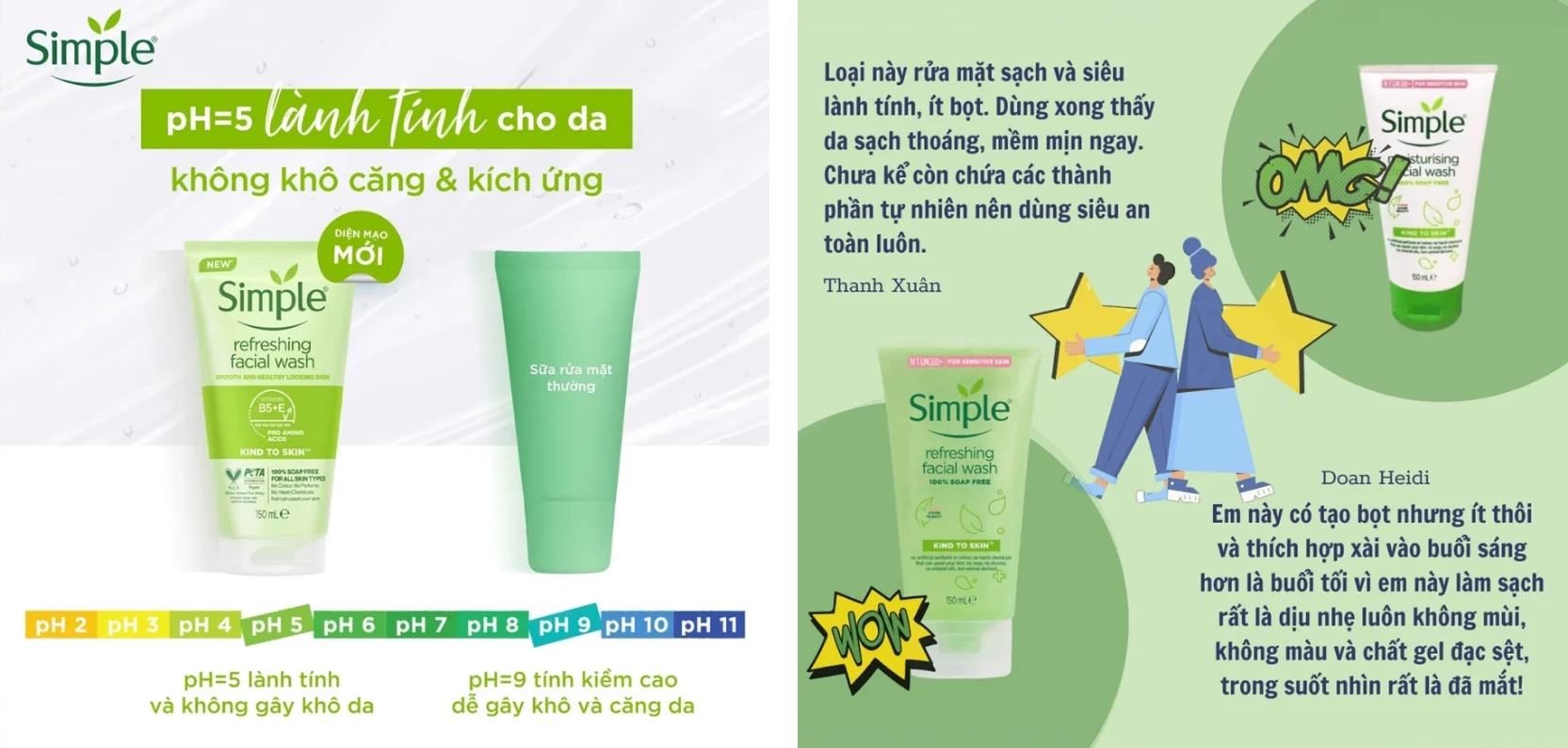 Sữa Rửa Mặt Simple